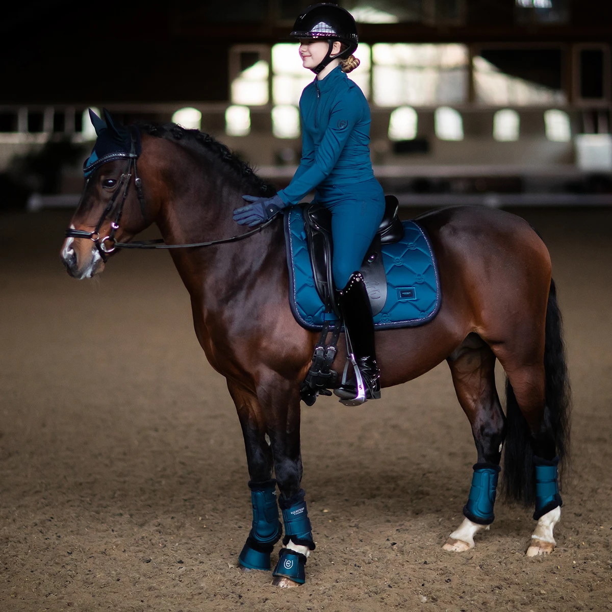 Beenbeschermers Equestrian Stockholm Blue Meadow Blauw 8 Beenbeschermers Equestrian Stockholm Blue Meadow Blauw - Afbeelding 6