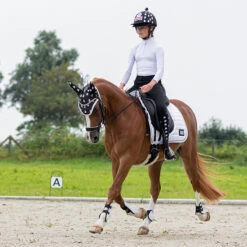 Cap Cover QHP Halloween Zwart-wit -Paardenbenodigdheden Winkel cap cover qhp halloween zwart wit 1500x1500 124713