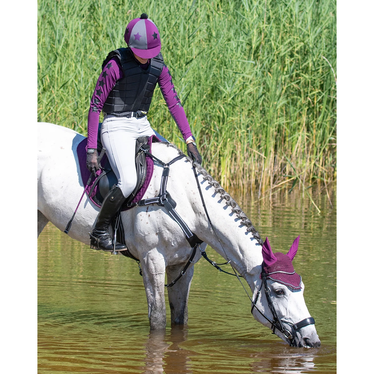 Cap Cover QHP Vegas Donkerroze 4 Cap Cover QHP Vegas Donkerroze - Afbeelding 2