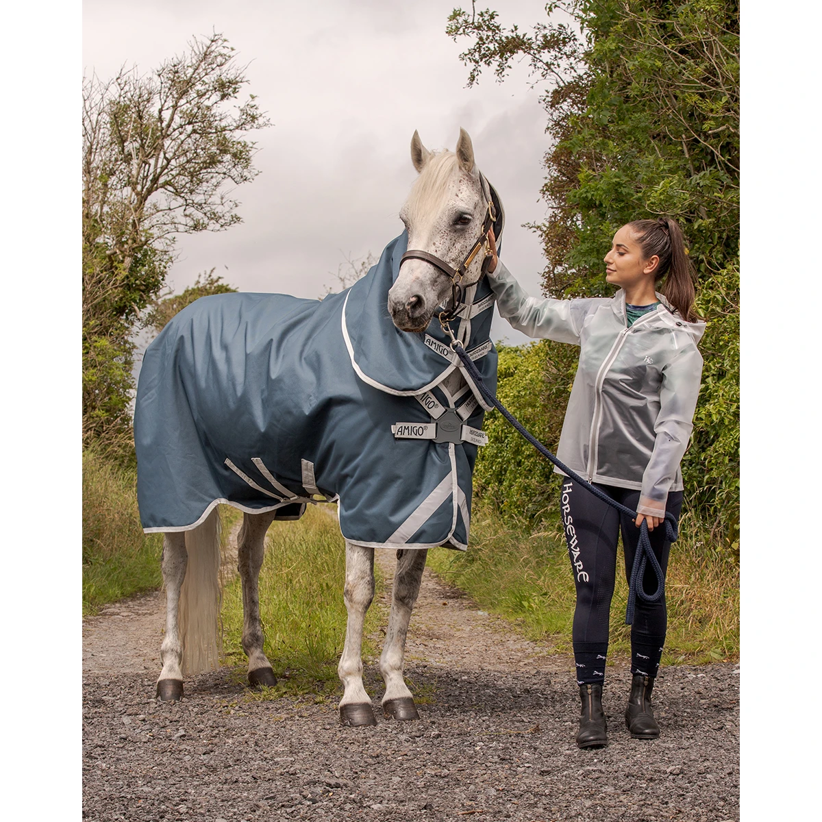 Deken Horseware Amigo Ameco 12 Plus Turnout 0gr Donkergrijs 9 Deken Horseware Amigo Ameco 12 Plus Turnout 0gr Donkergrijs - Afbeelding 7