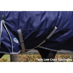 Deken WeatherBeeta ComFiTec Essential Combo Lite 0gr Donkerblauw-zilver -Paardenbenodigdheden Winkel deken weatherbeeta comfitec essential combo lite 0gr donkerblauw zilver 1500x1500 134782