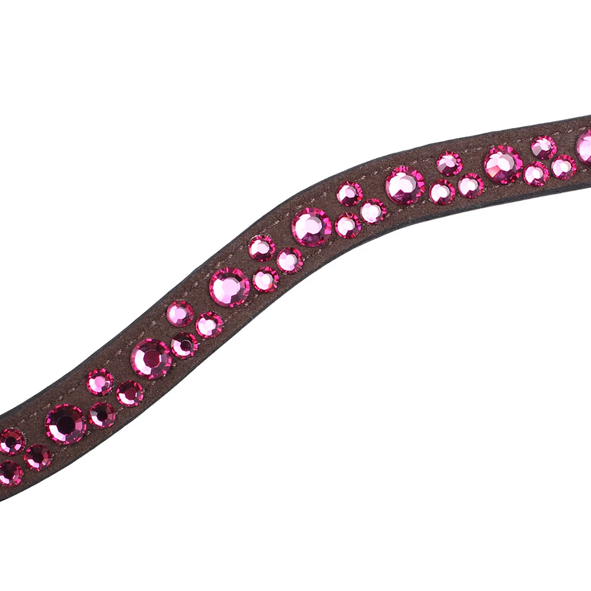 Frontriem QHP Eldorado Bruin-roze 4 Frontriem QHP Eldorado Bruin-roze - Afbeelding 2