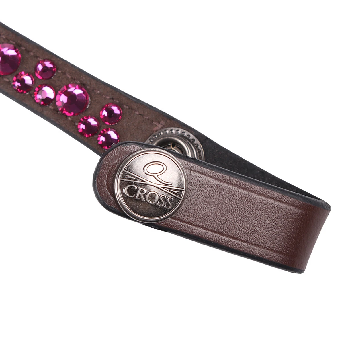 Frontriem QHP Eldorado Bruin-roze 5 Frontriem QHP Eldorado Bruin-roze - Afbeelding 3