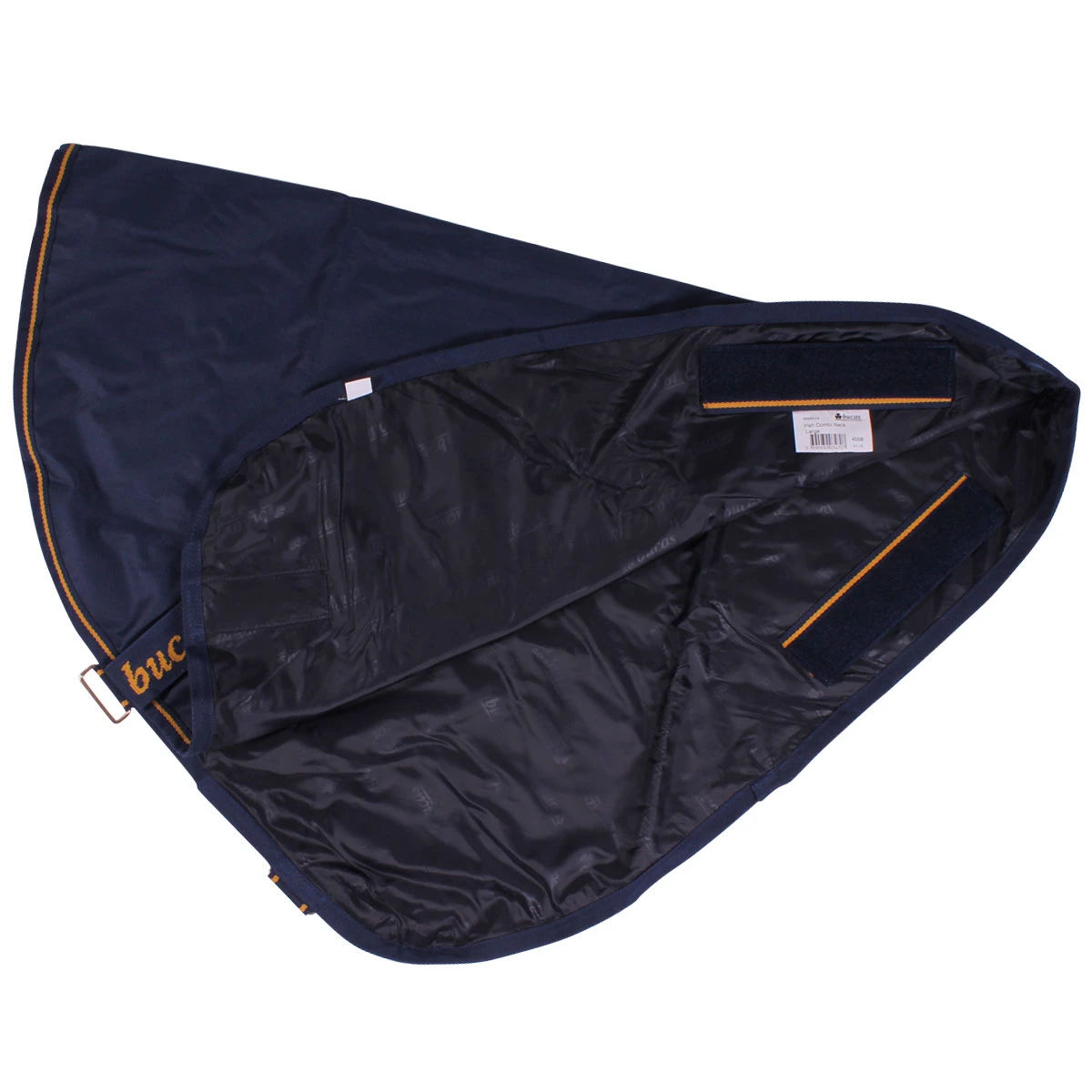 Halsstuk Bucas Irish Turnout Combi 50gr Donkerblauw-goud 4 Halsstuk Bucas Irish Turnout Combi 50gr Donkerblauw-goud - Afbeelding 2