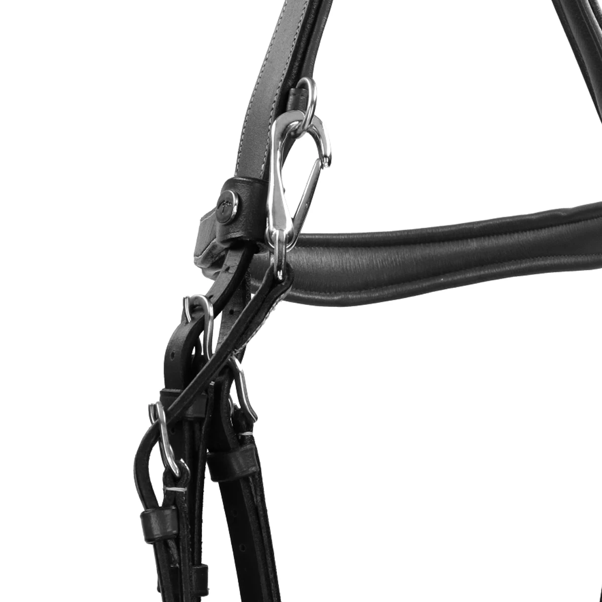 Hoofdstel Dy'on Working Collection Flash Noseband With Snap Hooks Zwart 4 Hoofdstel Dy'on Working Collection Flash Noseband With Snap Hooks Zwart - Afbeelding 2