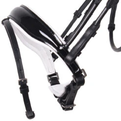 Hoofdstel QHP Nehza Zwart-wit -Paardenbenodigdheden Winkel hoofdstel qhp nehza zwart wit 1500x1500 139586