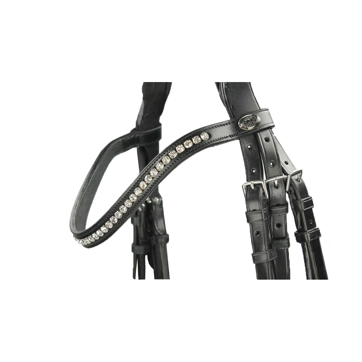 Hoofdstel Schockemöhle Malibu Zwart-zilver 4 Hoofdstel Schockemöhle Malibu Zwart-zilver - Afbeelding 2