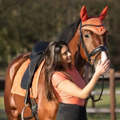 Oornetje QHP Menton Oranje 10 Oornetje QHP Menton Oranje -Paardenbenodigdheden Winkel oornetje qhp menton oranje 1500x1500 186403