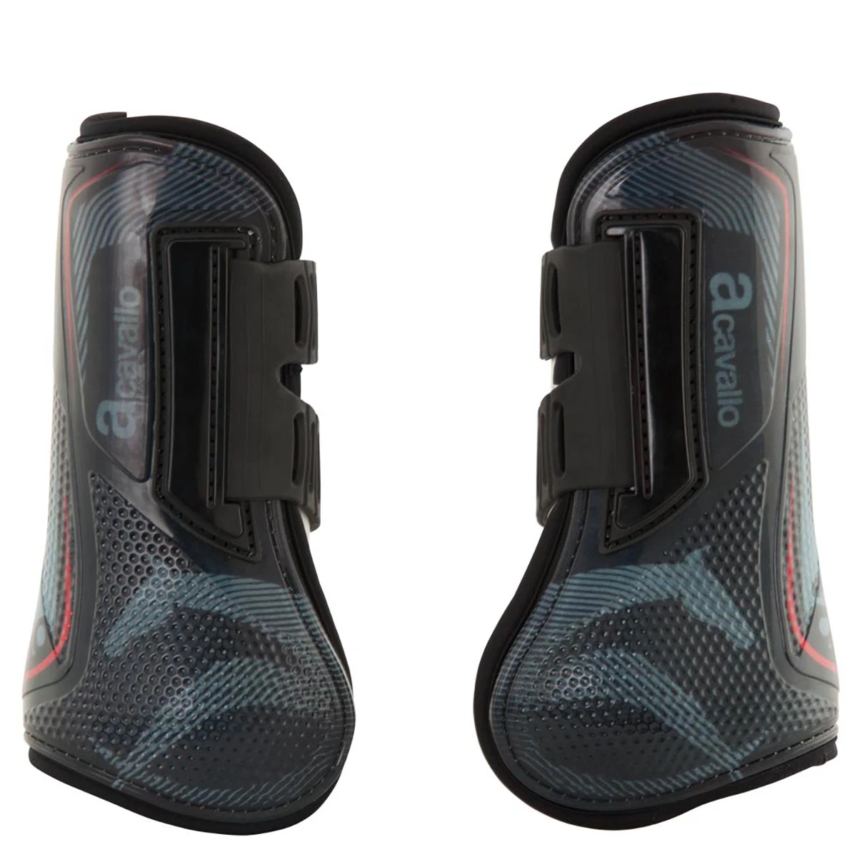 Peesbeschermers Acavallo Opera Zwart-rood 5 Peesbeschermers Acavallo Opera Zwart-rood - Afbeelding 3