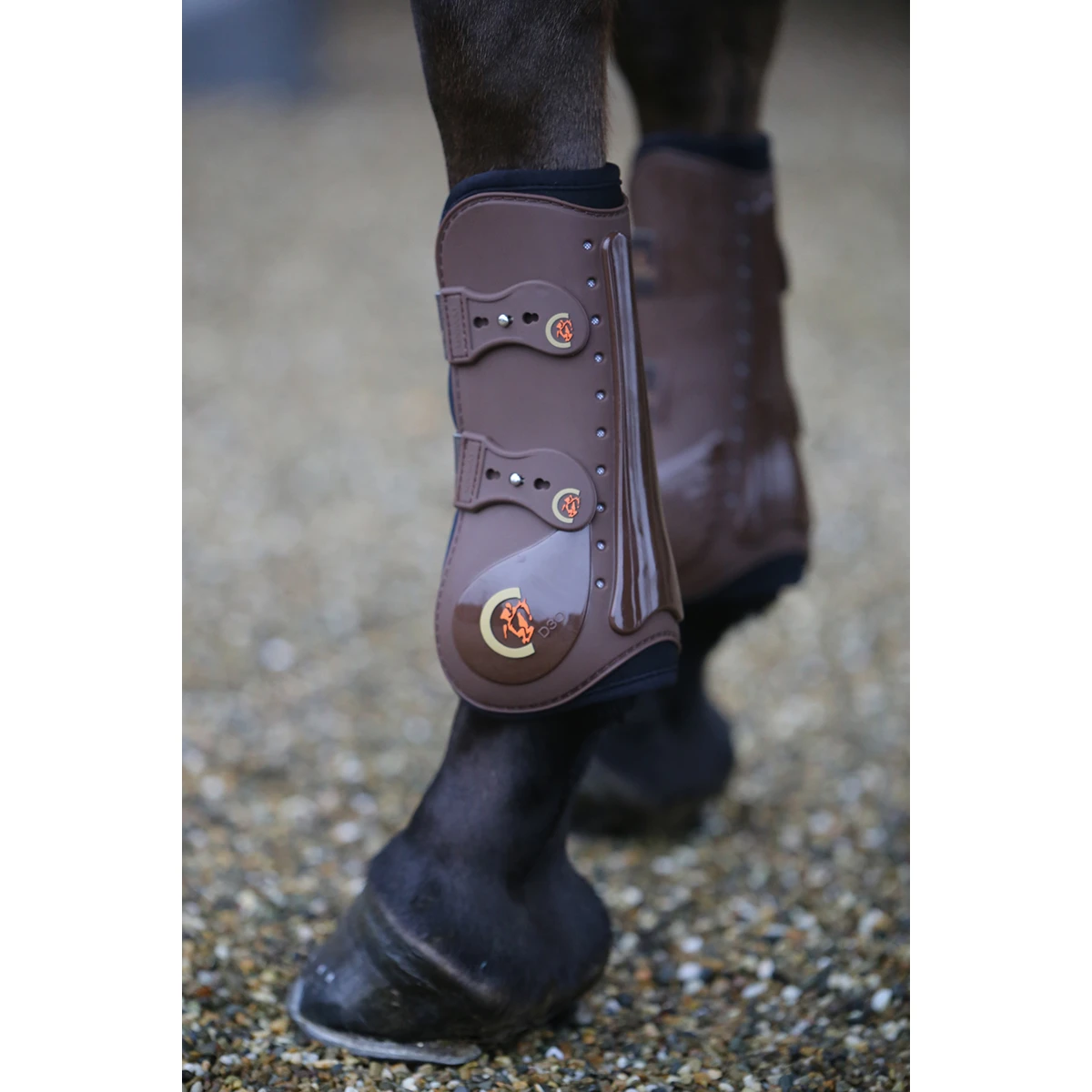 Peesbeschermers Kentucky Elastic Bruin 4 Peesbeschermers Kentucky Elastic Bruin - Afbeelding 2