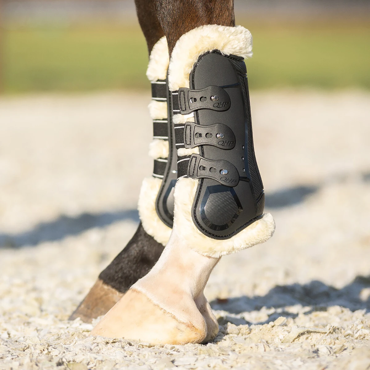 Peesbeschermers QHP Menton Zwart 3 Peesbeschermers QHP Menton Zwart - Afbeelding 2