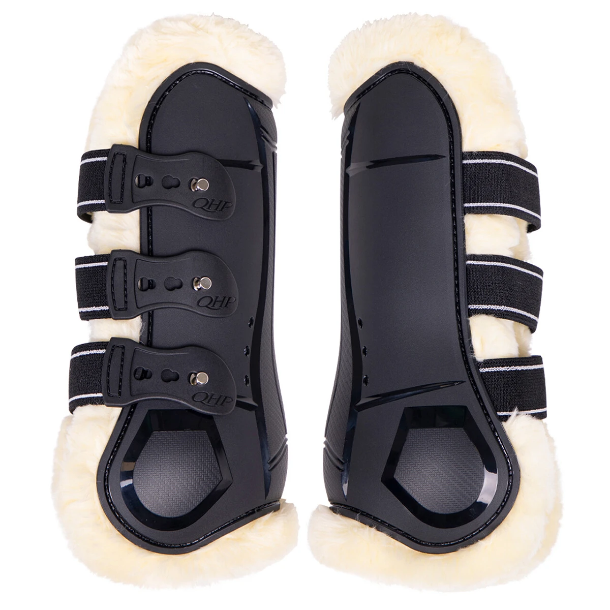 Peesbeschermers QHP Menton Zwart 2 Peesbeschermers QHP Menton Zwart