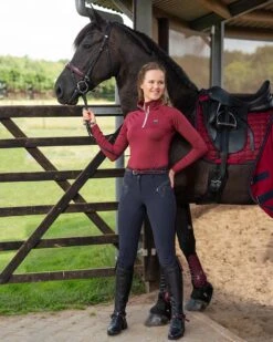 Sporenriemen QHP Chianti Donkerrood -Paardenbenodigdheden Winkel sporenriemen qhp chianti donkerrood 1500x1500 124669