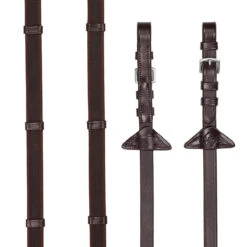 Teugels LeMieux Rubber Grip Continental Middenbruin-zilver