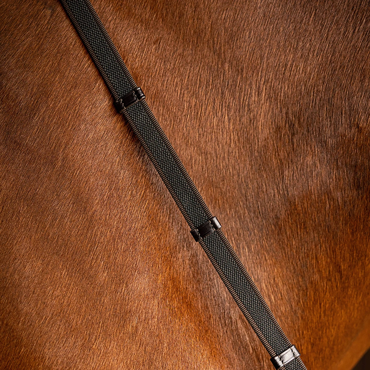 Teugels LeMieux Rubber Grip Continental Middenbruin-zilver 4 Teugels LeMieux Rubber Grip Continental Middenbruin-zilver - Afbeelding 2