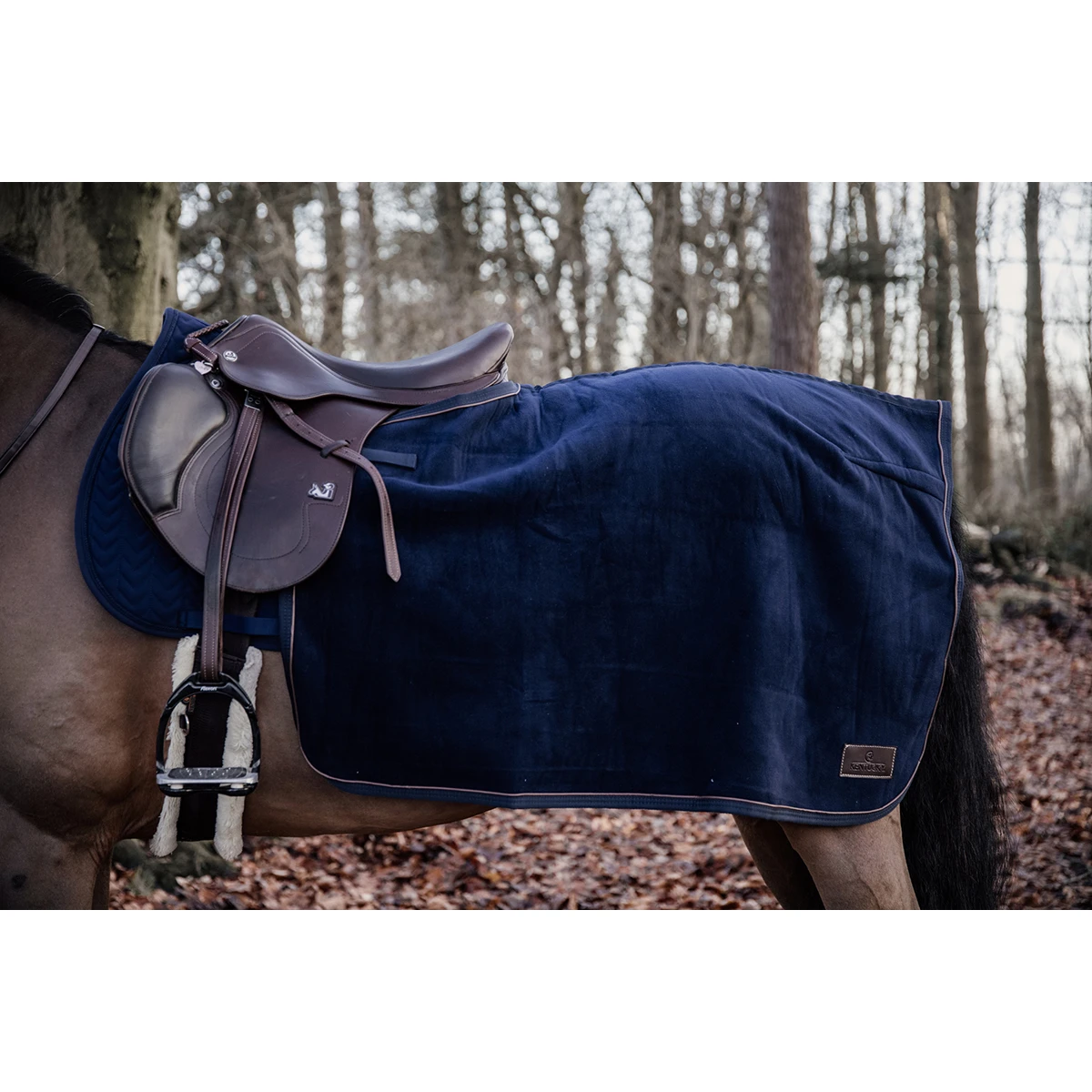 Uitrijdeken Kentucky Vierkant Heavy Donkerblauw 4 Uitrijdeken Kentucky Vierkant Heavy Donkerblauw - Afbeelding 2