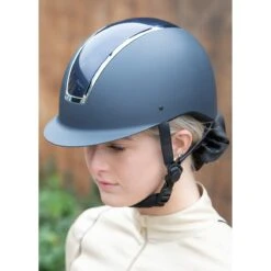 Veiligheidshelm Harry's Horse Regal Glossy Donkerblauw-zilver -Paardenbenodigdheden Winkel veiligheidshelm harry s horse regal glossy donkerblauw zilver 1500x1500 130997