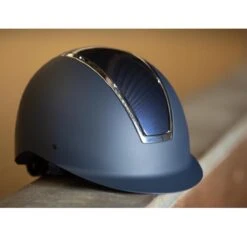 Veiligheidshelm Harry's Horse Regal Glossy Donkerblauw-zilver -Paardenbenodigdheden Winkel veiligheidshelm harry s horse regal glossy donkerblauw zilver 1500x1500 130998