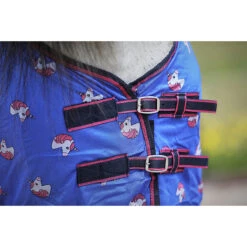 Vliegendeken Epplejeck EJUnicorn Blauw -Paardenbenodigdheden Winkel vliegendeken epplejeck ejunicorn blauw 1500x1500 131064