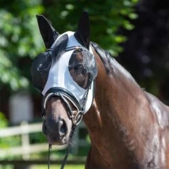 Vliegenmasker Busse Twin Fit Flexi Grijs -Paardenbenodigdheden Winkel vliegenmasker busse twin fit flexi grijs 1500x1500 180119