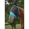 Vliegenmasker WeatherBeeta Deluxe Fine Ears&Tassels Zwart-turquoise -Paardenbenodigdheden Winkel vliegenmasker weatherbeeta deluxe fine ears tassels zwart turquoise 1500x1500 143763