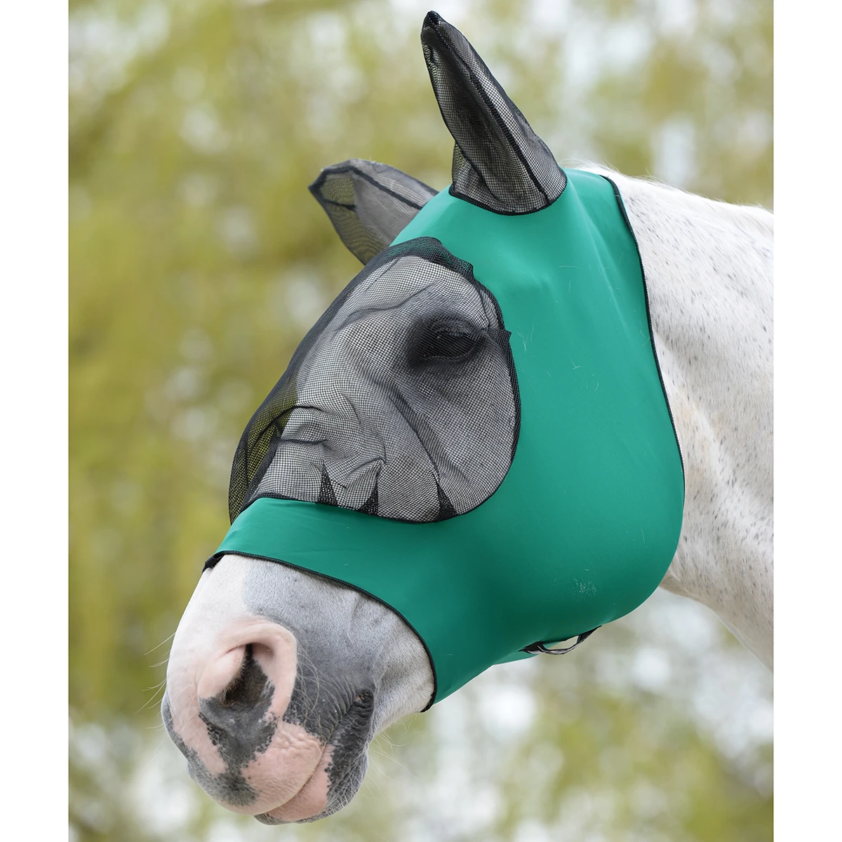 Vliegenmasker WeatherBeeta Stretch Eye With Ears Groen-zwart 3 Vliegenmasker WeatherBeeta Stretch Eye With Ears Groen-zwart