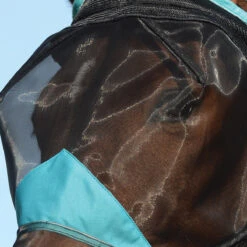 Weatherbeeta Vliegenmasker Weatherbeetra Fine Ears & Nose Zwart-turquoise -Paardenbenodigdheden Winkel vliegenmasker weatherbeetra fine ears nose zwart turquoise 1500x1500 132951