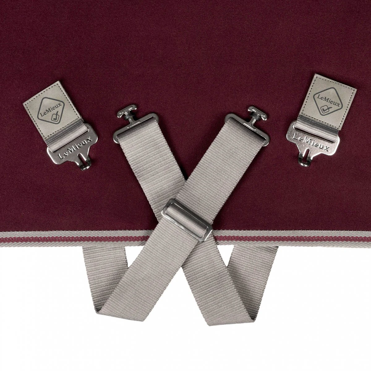 Zweetdeken LeMieux Arika Jersey-Tek Donkerrood 6 Zweetdeken LeMieux Arika Jersey-Tek Donkerrood - Afbeelding 4